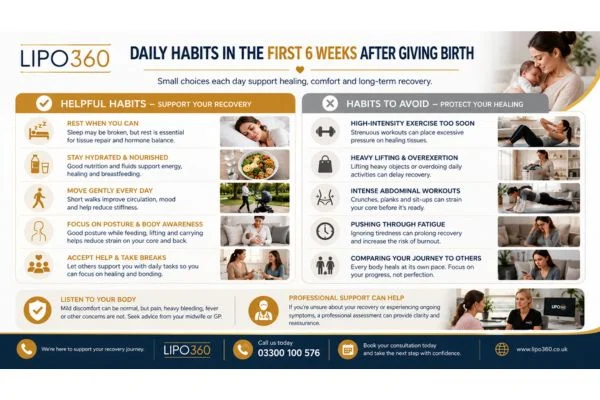 What to Do (and Avoid) in the First 6 Weeks After Giving Birth To Avoid Diastasis Recti 3 First 6 Weeks After Giving Birth To Avoid Diastasis Recti East Bridgford : Daily Habits in the First 6 Weeks After Giving Birth